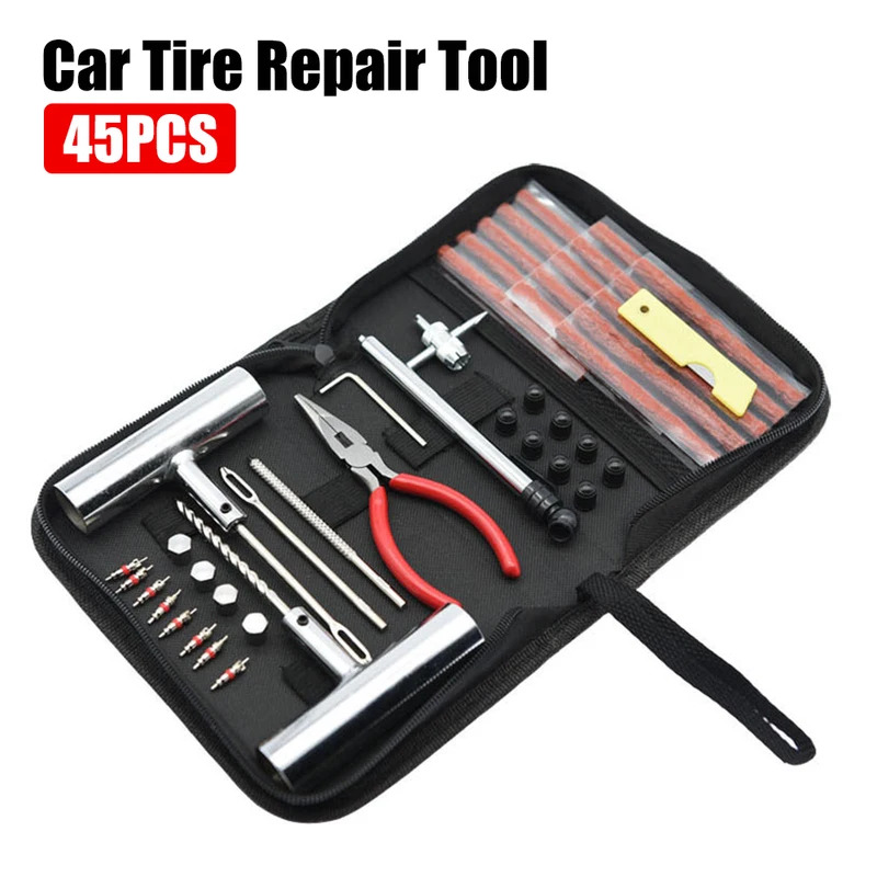 Motorcycle Gear Jammer - Tyre Repair Kit Puncture Plug Set