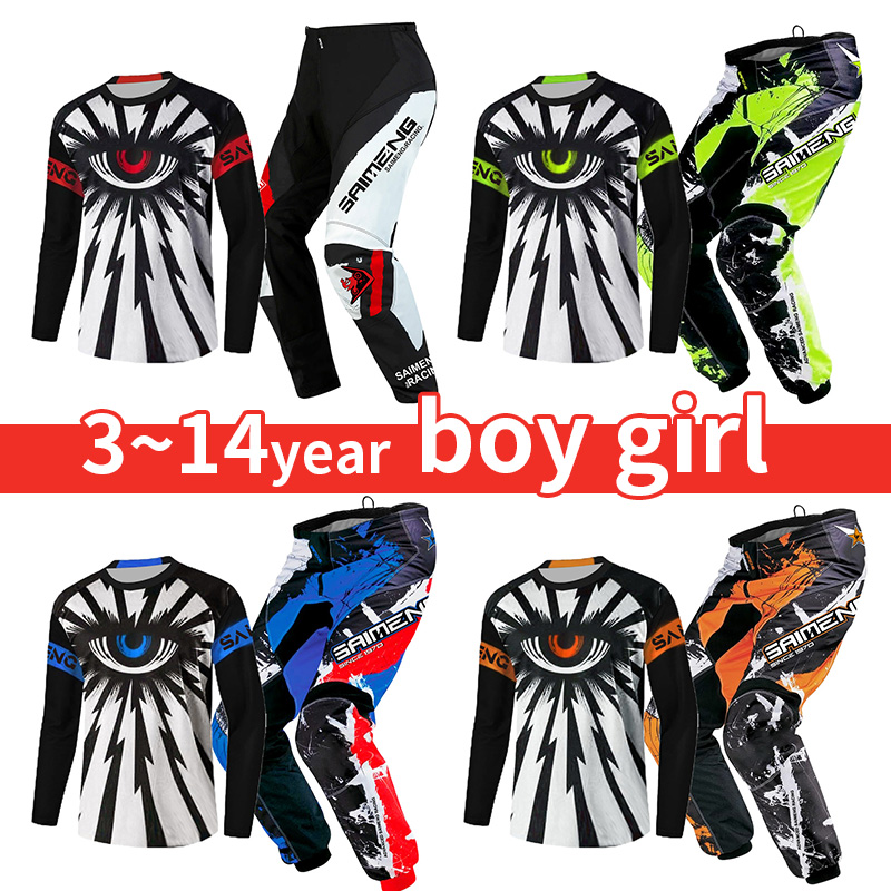 Motorcycle Gear For Kids - child Off road motorcycle riding suit