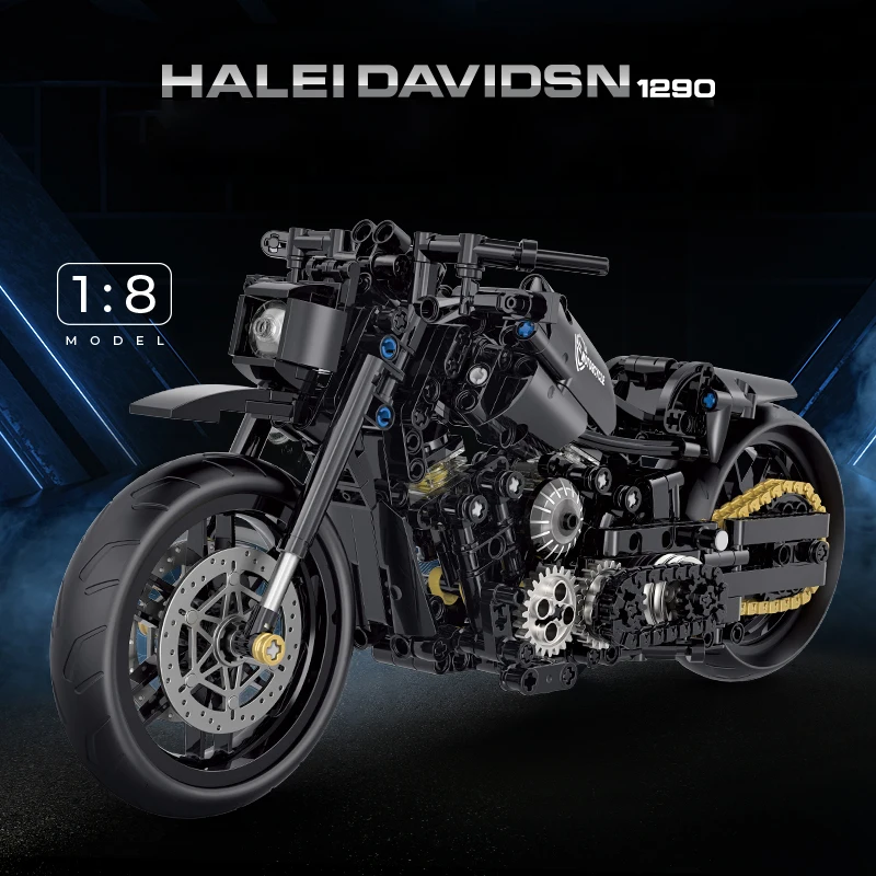 New 1:8 Classic Motorbike Buil - огляд і ціна Motorcycle Gear Bundle