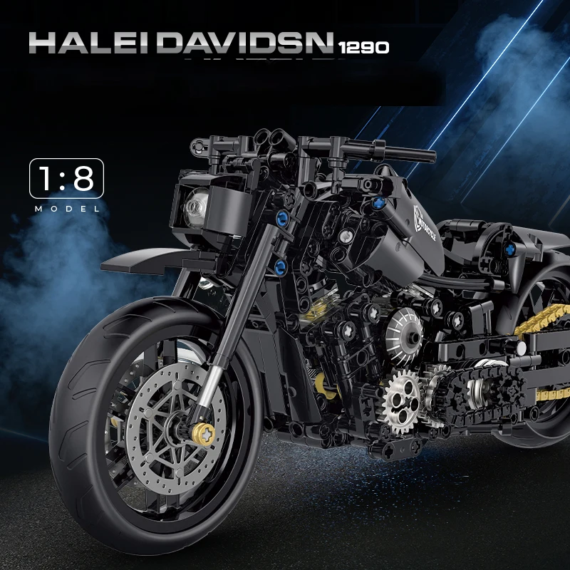 New 1:8 Classic Motorbike Buil - огляд і ціна Motorcycle Gear Bundle