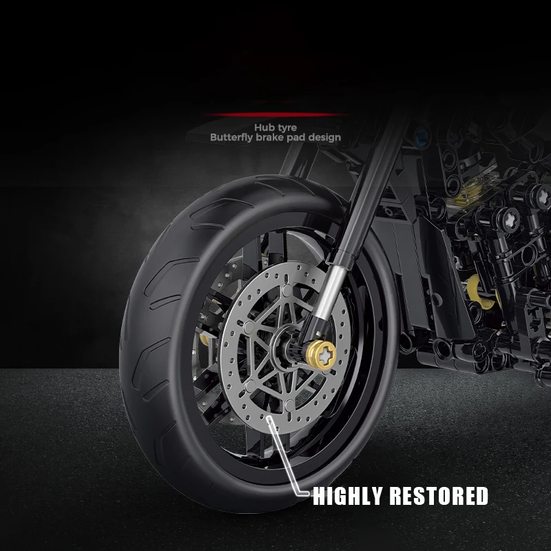 New 1:8 Classic Motorbike Buil - огляд і ціна Motorcycle Gear Bundle
