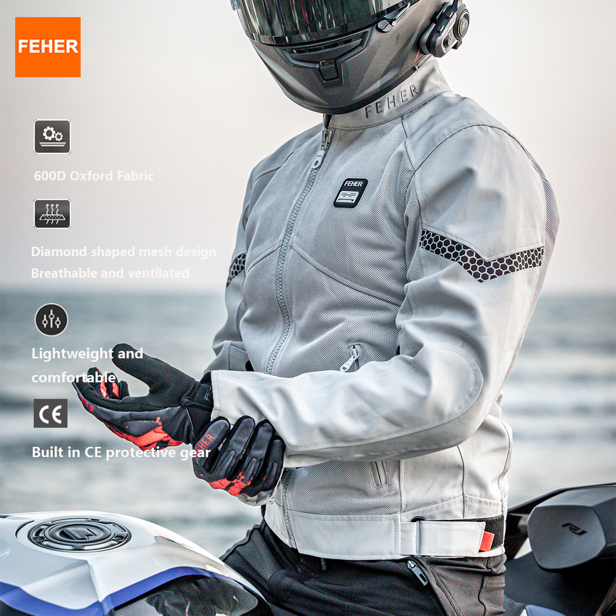 FEHER Men's Motorcycle Jacket  - огляд і ціна Gearx Motorcycle Jacket