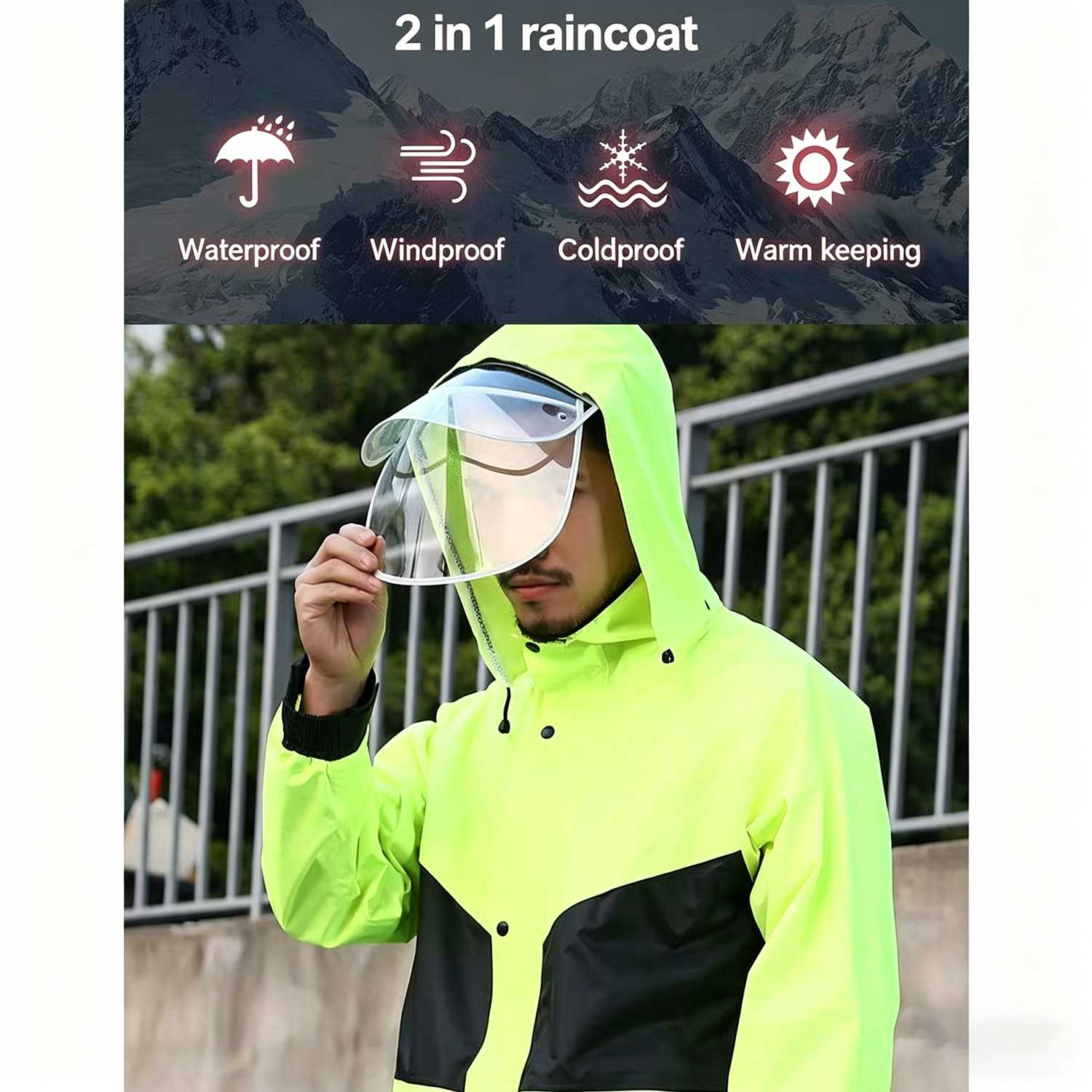 Motorcycle Raincoat Suits Men  - огляд і ціна Gearx Motorcycle Jacket