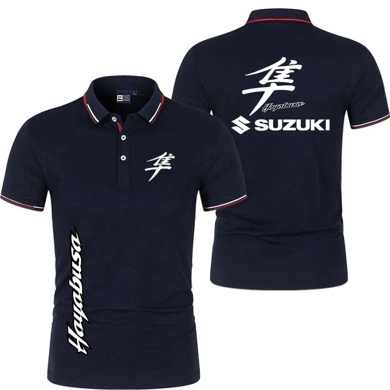 Men's Polo Shirt Button Design - огляд і ціна Motorcycle Gear Logo
