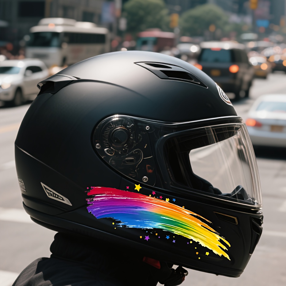 Motorcycle Helmet Stickers, 2  - огляд і ціна Motorcycle Gear Pattern