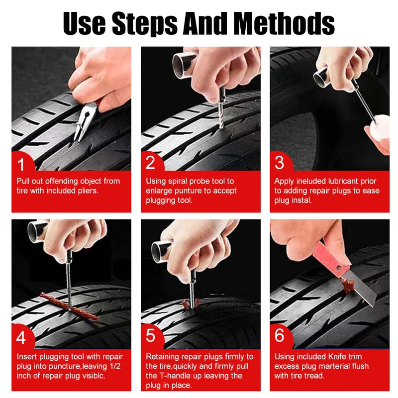 Tyre Repair Kit Puncture Plug  - огляд і ціна Motorcycle Gear Jammer