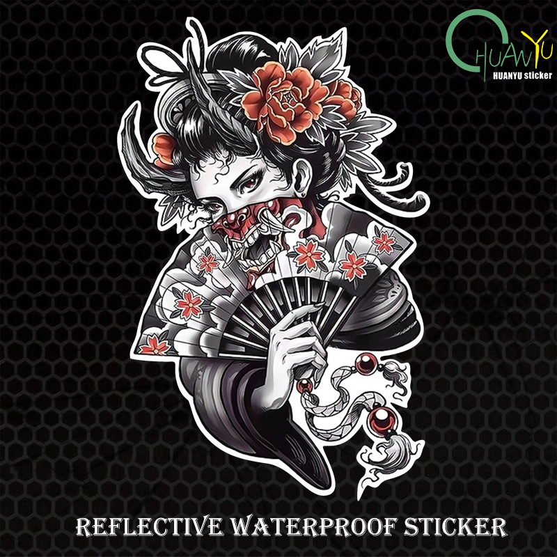 jdm Halloween geisha skull ani - огляд і ціна Motorcycle Gear Pattern