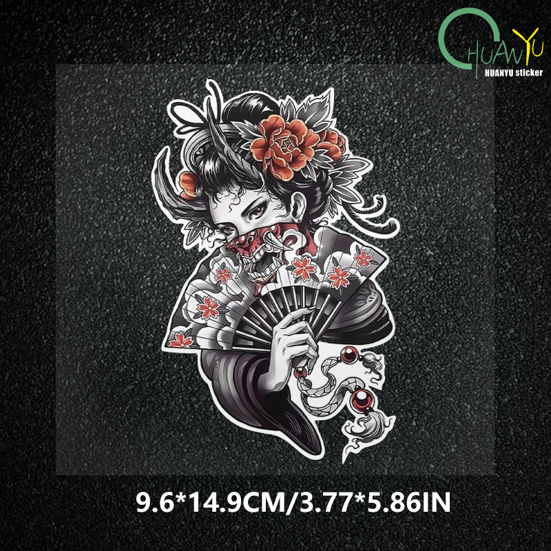 jdm Halloween geisha skull ani - огляд і ціна Motorcycle Gear Pattern
