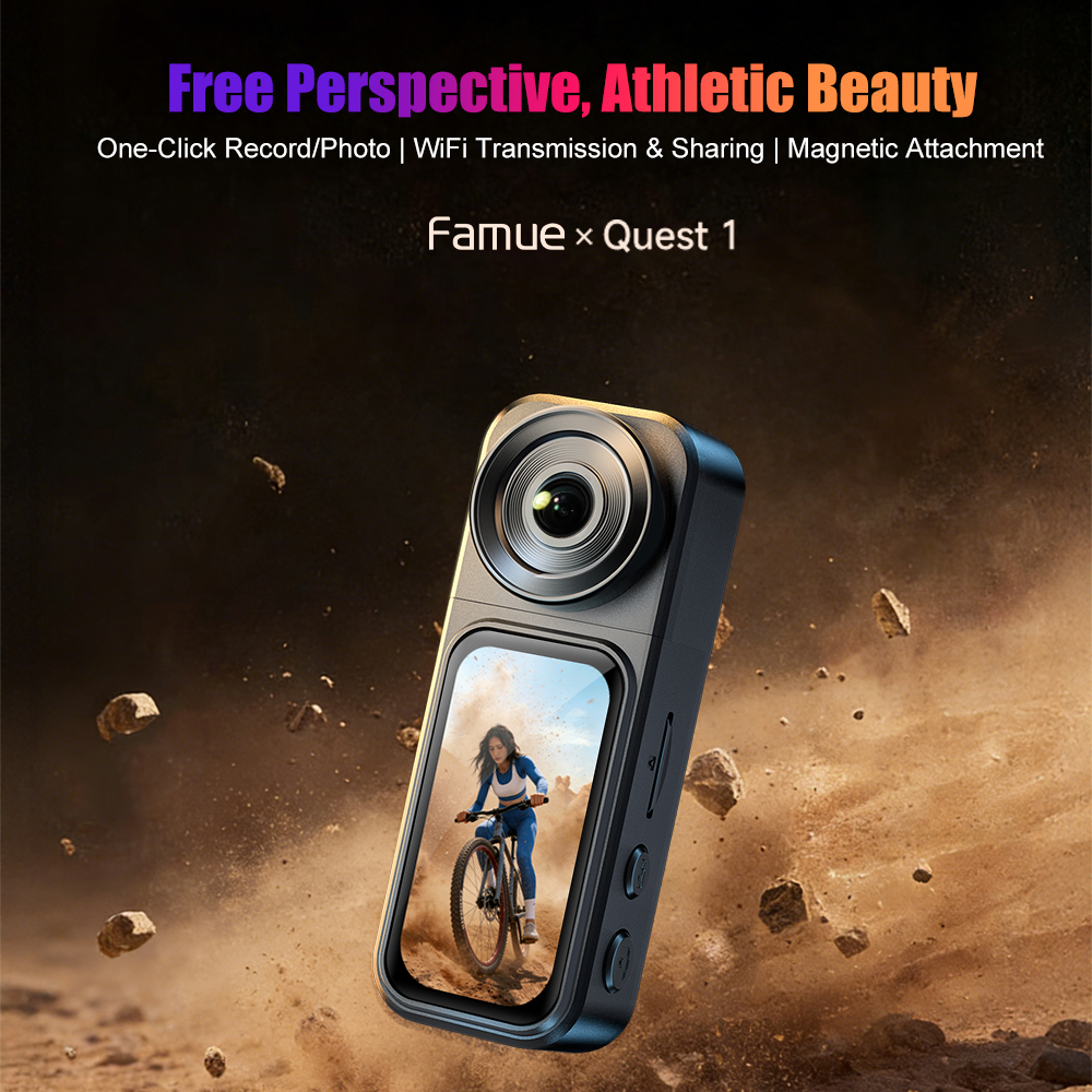 Famue Quest 1 Action Camera  r - огляд і ціна Motorcycle Gear Bundle